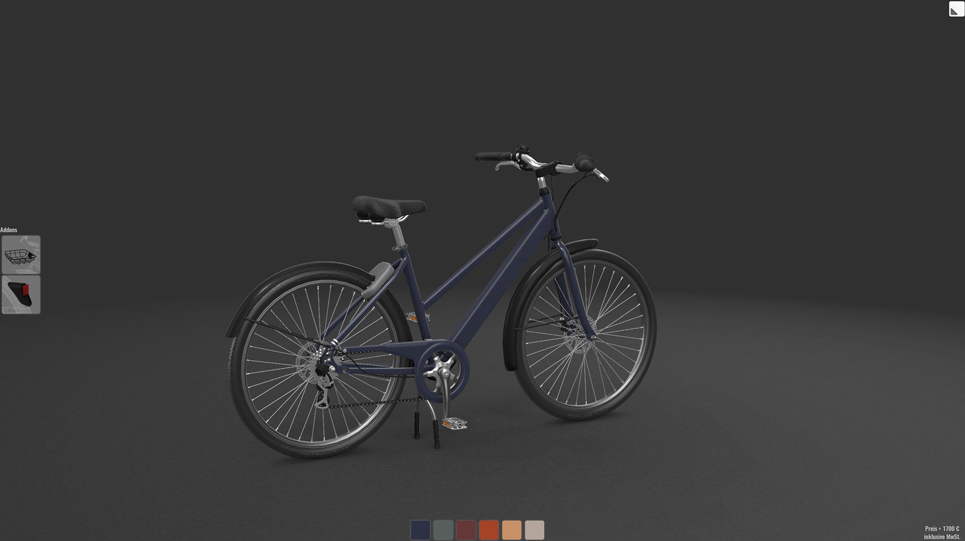 Artikel-Bild-WebGL Eine 3D-Produktvisualisierung einer Essecke.